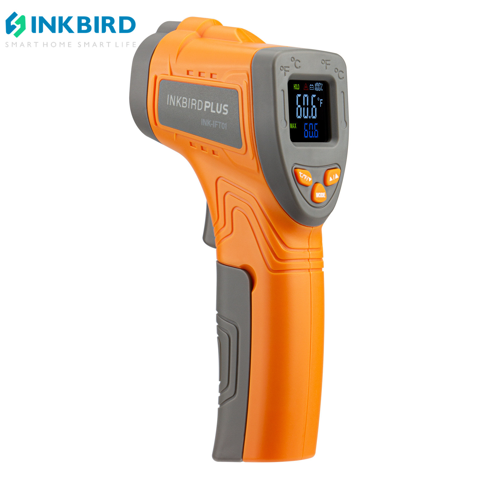Industrial Laser Temperature - Лазерный инфракрасный термометр Inkbird, Бесконтактный цифровой