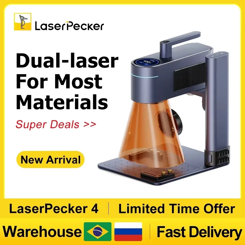 Industrial Laser Engraving Machine - LASERPECKER 4 LP4 Лазерный гравировальный станок