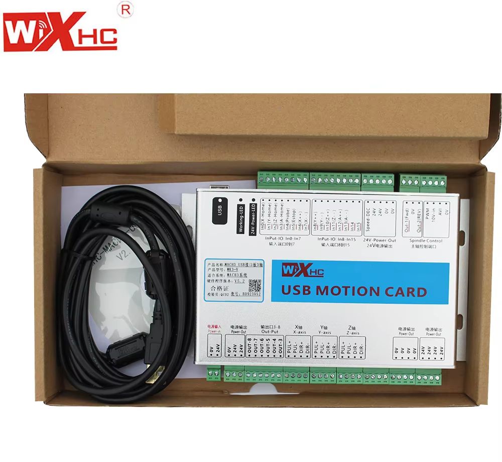 Breakout Board Mach3 - XHC 2000KHZ Mach3 3/4/6-осевой USB-контроллер ЧПУ,