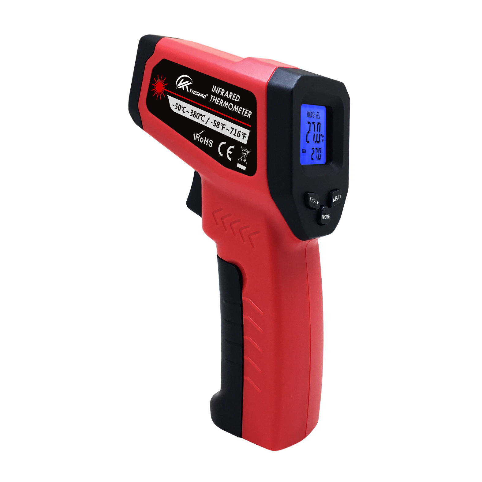 Industrial Laser Temperature - Промышленный электронный термометр с ЖК-дисплеем, Бесконтактный