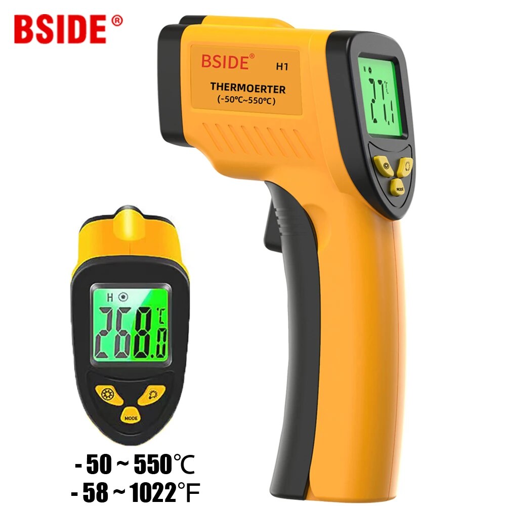 Industrial Laser Temperature - Цифровой инфракрасный термометр-50-550C, Бесконтактный цифровой лазерный