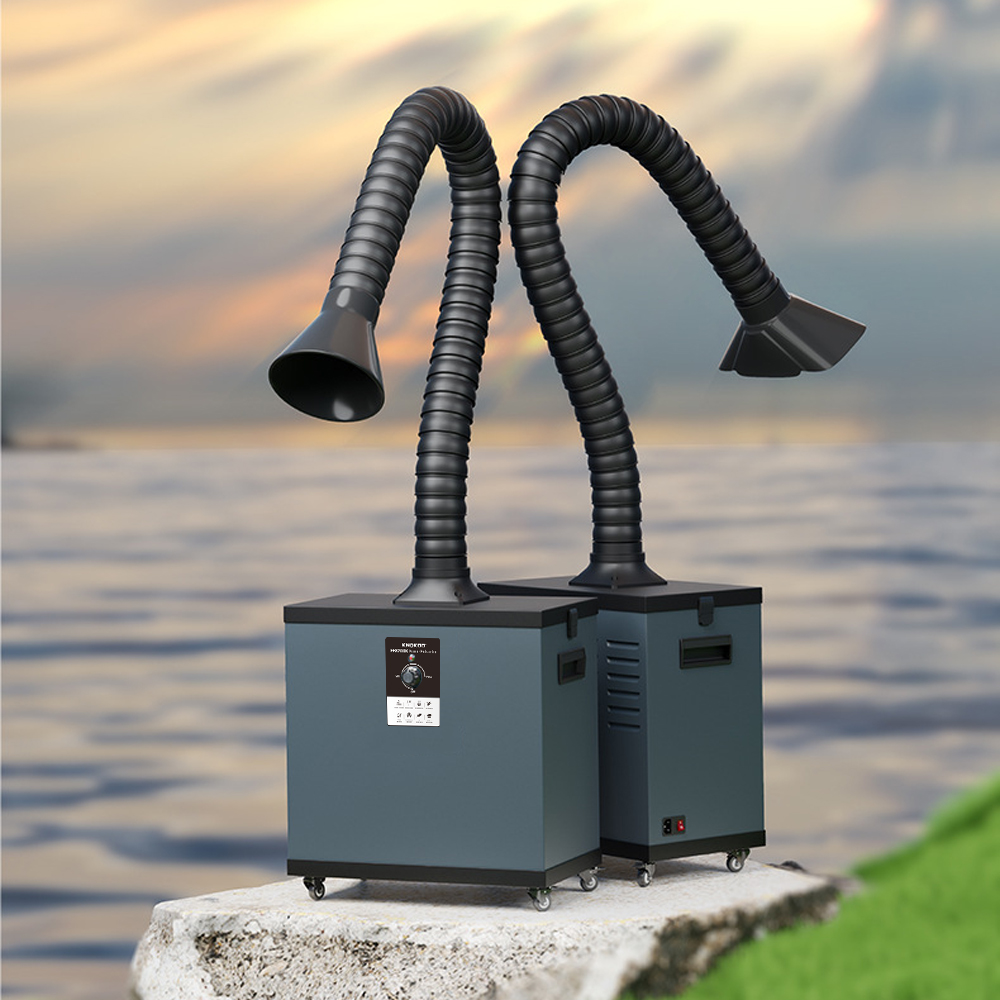 KNOKOO FES200K Мощный дымосос  – обзор и цена Fume Extractor Laser