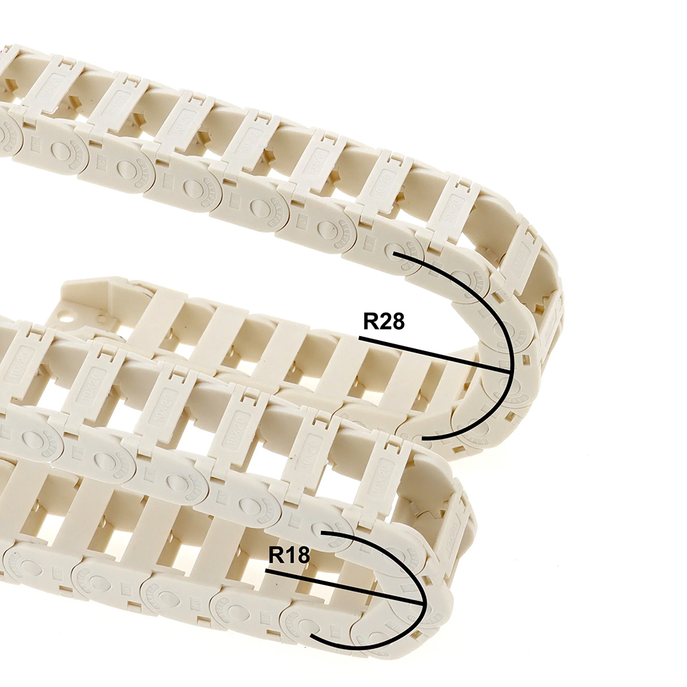 Kande PA66 белый открытый тип  – обзор и цена Drag Chain Cnc
