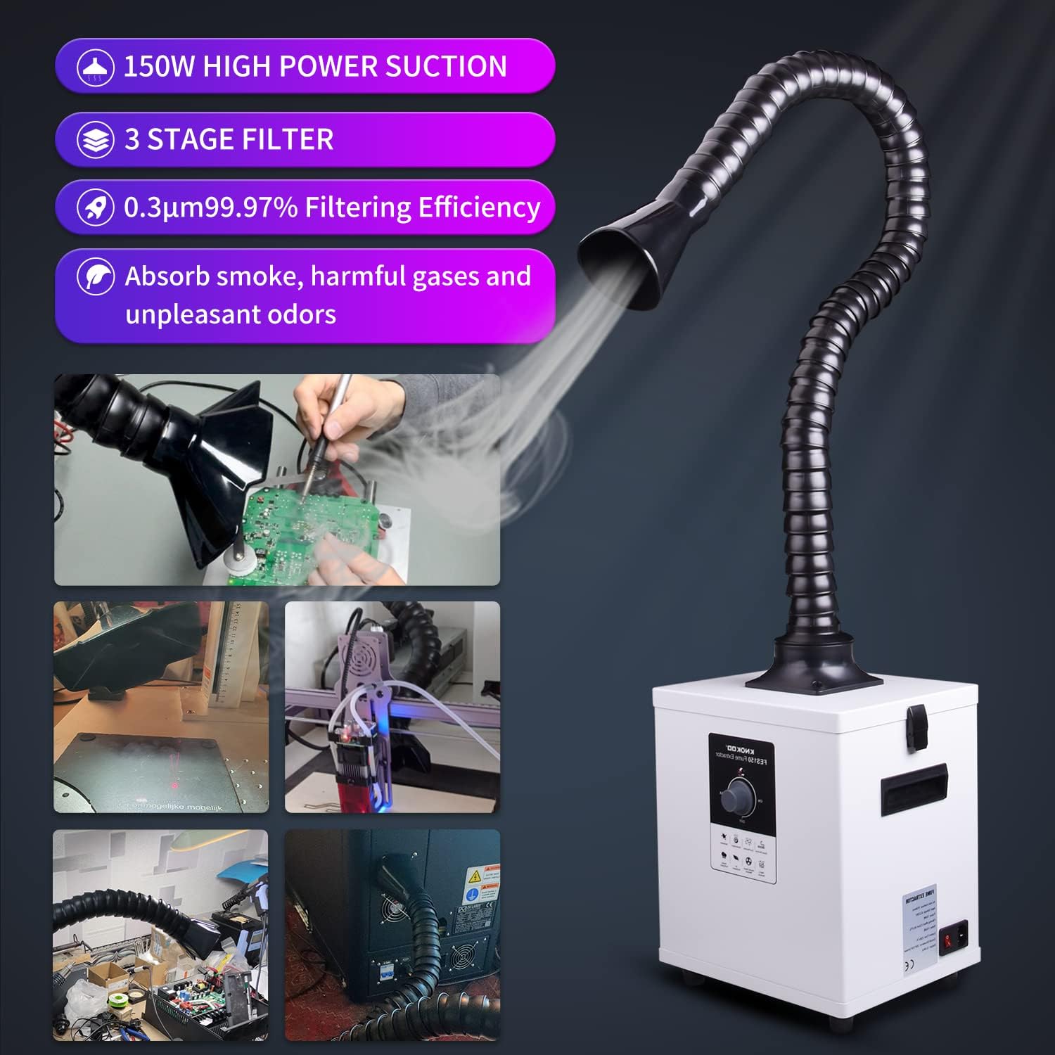 Промышленный лазерный пылеулов – обзор и цена Fume Extractor Laser