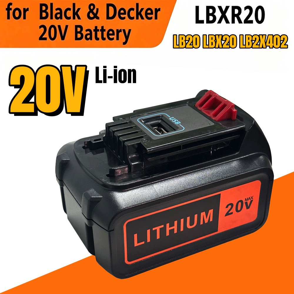 Аккумулятор литиевый 6000 мАч  – обзор и цена Black+Decker Tool 20V Max
