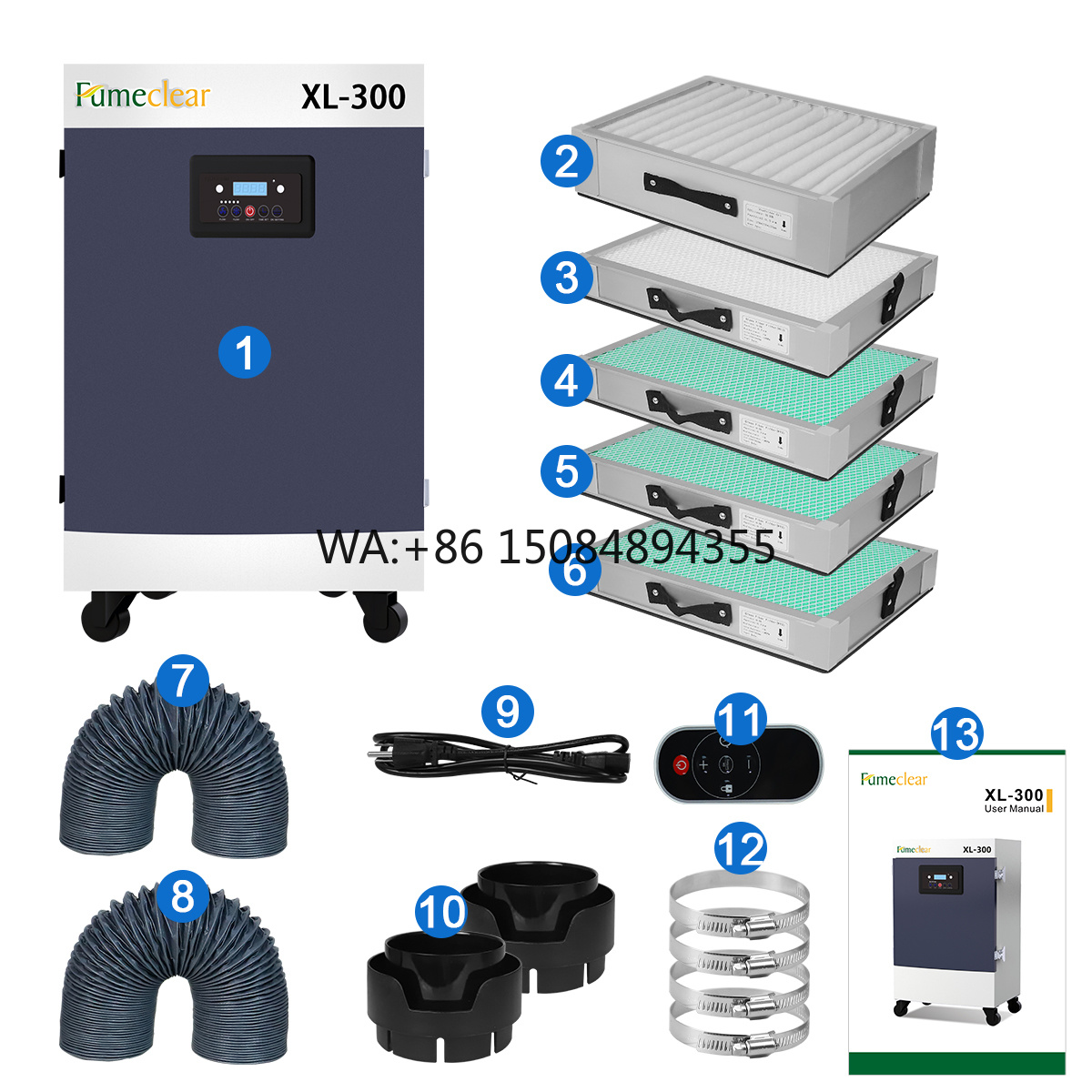 H13 330W 5-ступенчатый фильтр- – обзор и цена Co2 Laser Engraving Machine