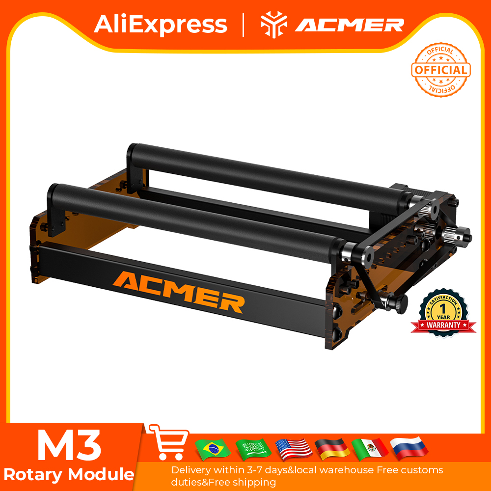 Лазерный ролик ACMER M3 на 360 – обзор и цена Industrial Laser Engraving Machine