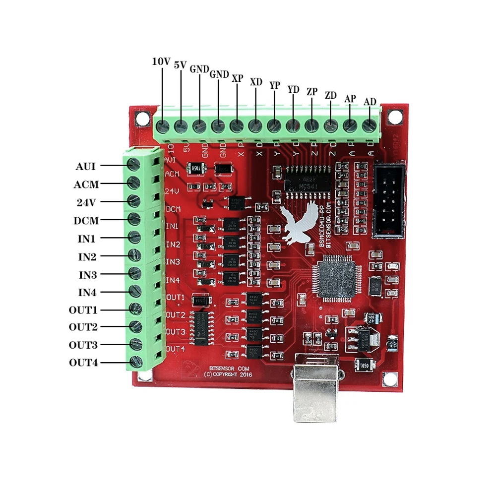 Плата управления MHCNC USB Mac – обзор и цена Breakout Board Mach3