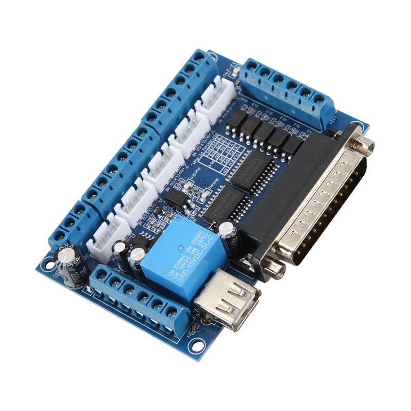 Плата управления AT05-Driver д – обзор и цена Breakout Board Mach3