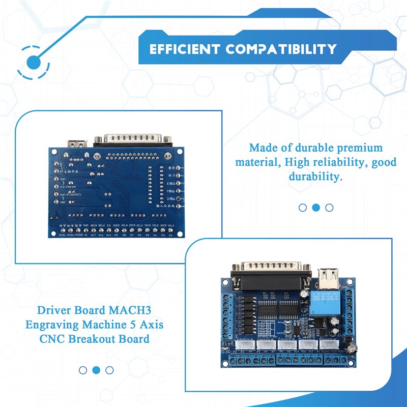 Плата управления AT05-Driver д – обзор и цена Breakout Board Mach3