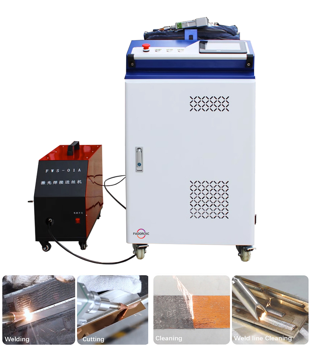 4 в 1 волоконный лазер 1000Вт  – обзор и цена Handheld Laser Welding Machine