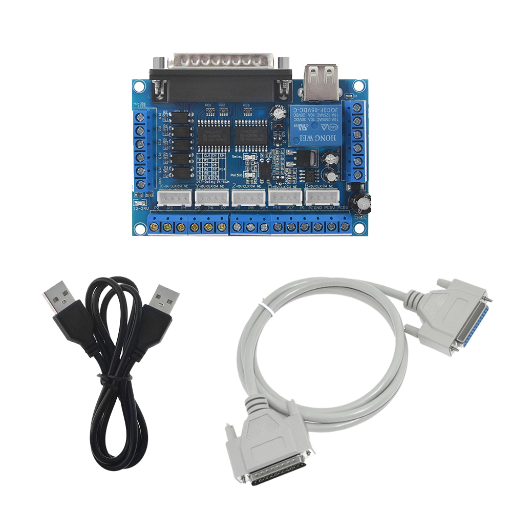 5-осевая плата ЧПУ MACH3 с USB – обзор и цена Breakout Board Mach3