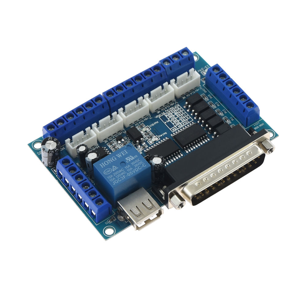 5-осевая плата ЧПУ MACH3 с USB – обзор и цена Breakout Board Mach3
