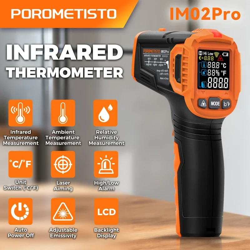 Инфракрасный термометр -50~380 – обзор и цена Industrial Laser Temperature