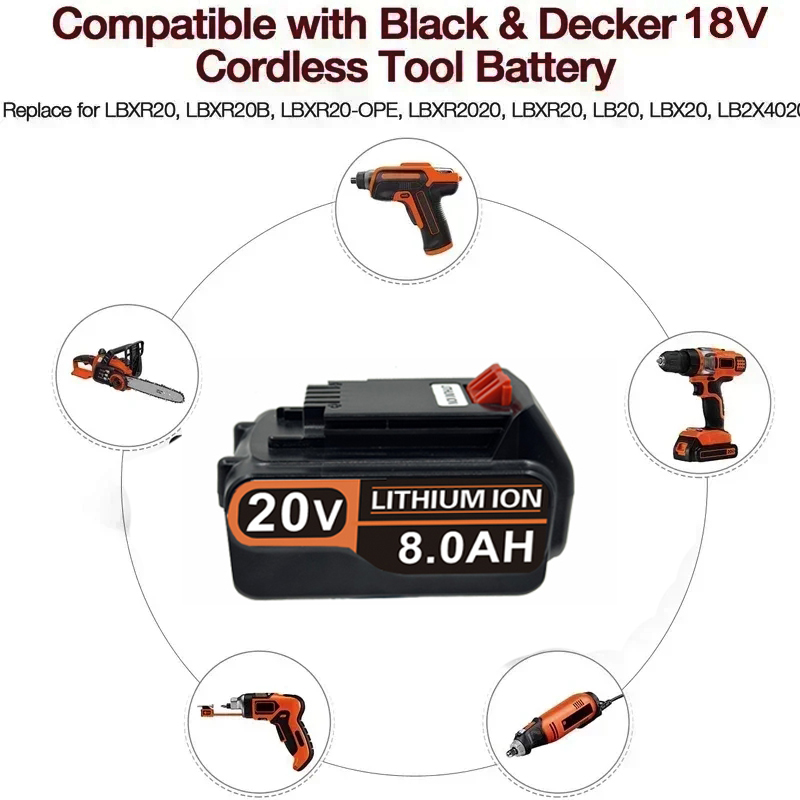 Аккумулятор 3.0-8.0 Ач для Bla – обзор и цена Black+Decker Tool 20V Max